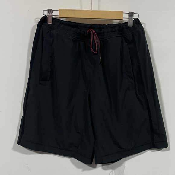lululemon athletica Other - lululemon athletica Black Athletic Shorts with Red Drawcord